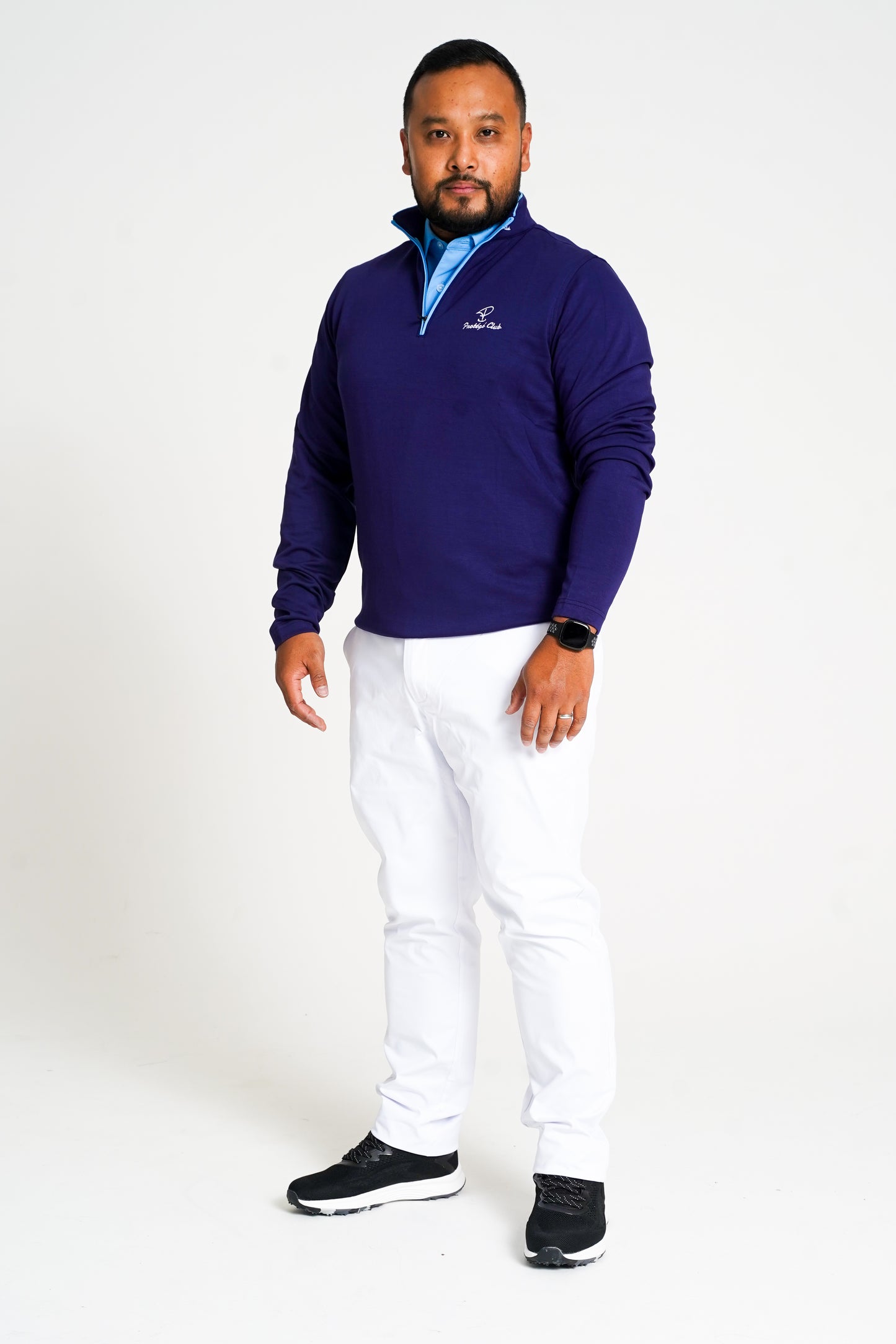 Merit Navy Pullover Blue Trim