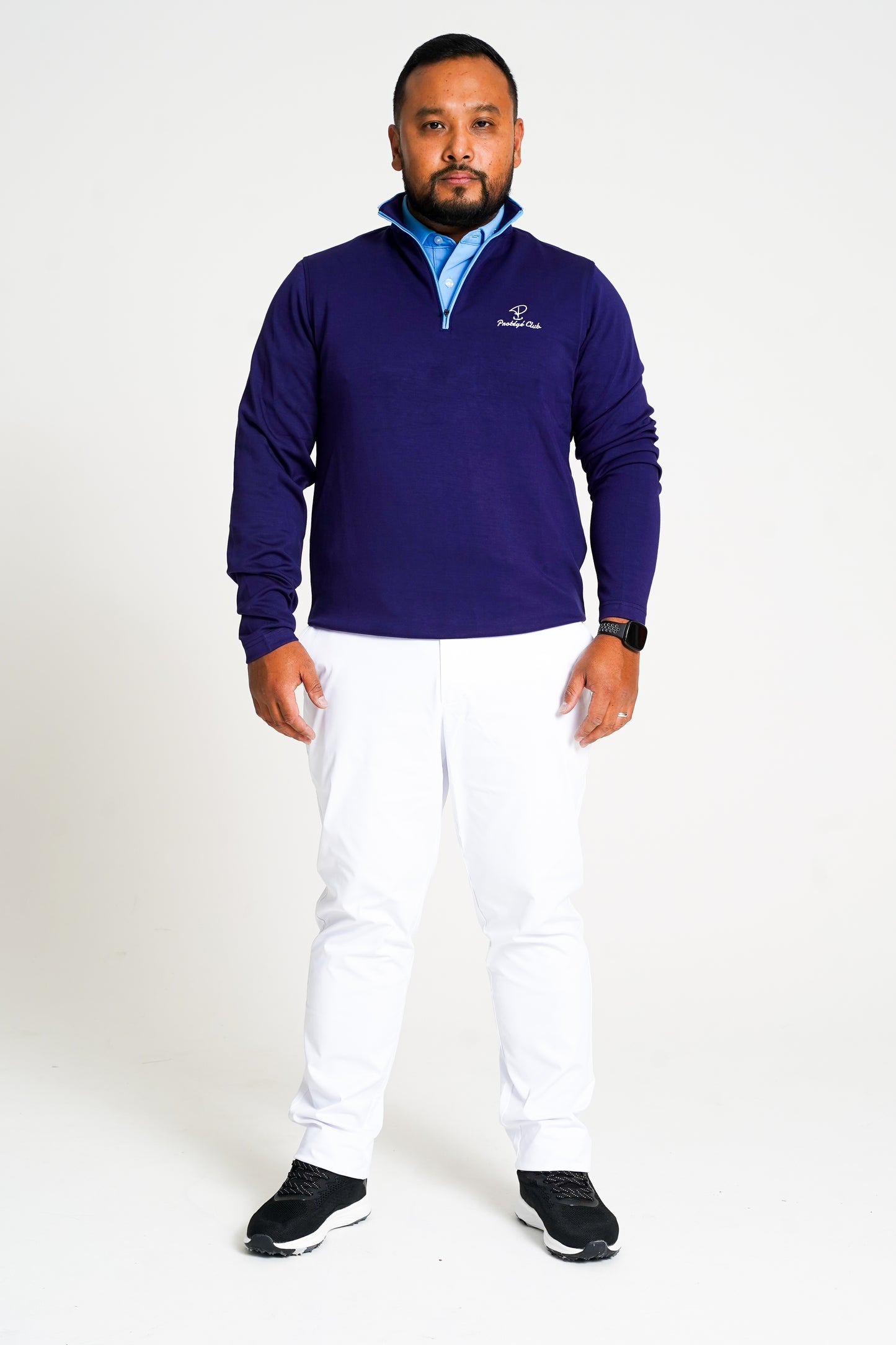 Merit Navy Pullover Blue Trim