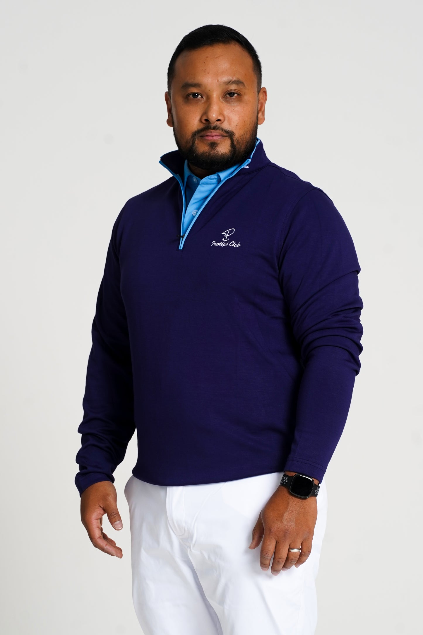 Merit Navy Pullover Blue Trim