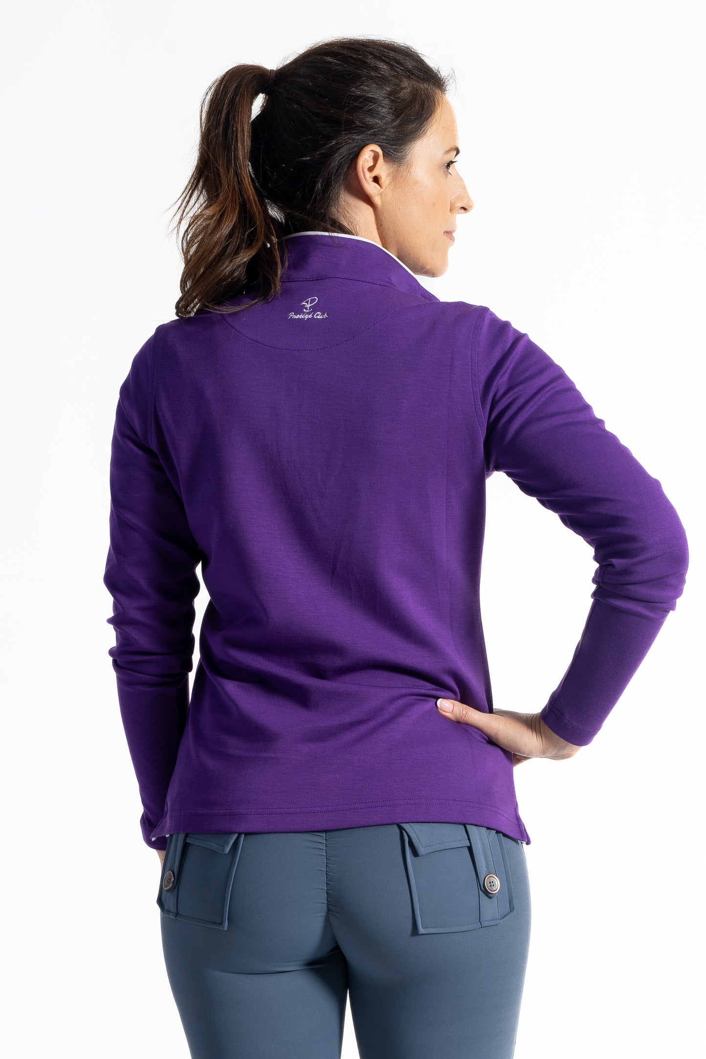 Merit Purple Pullover White Trim