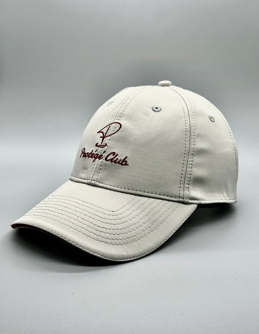 Merit Grey Hat Burgundy Trim