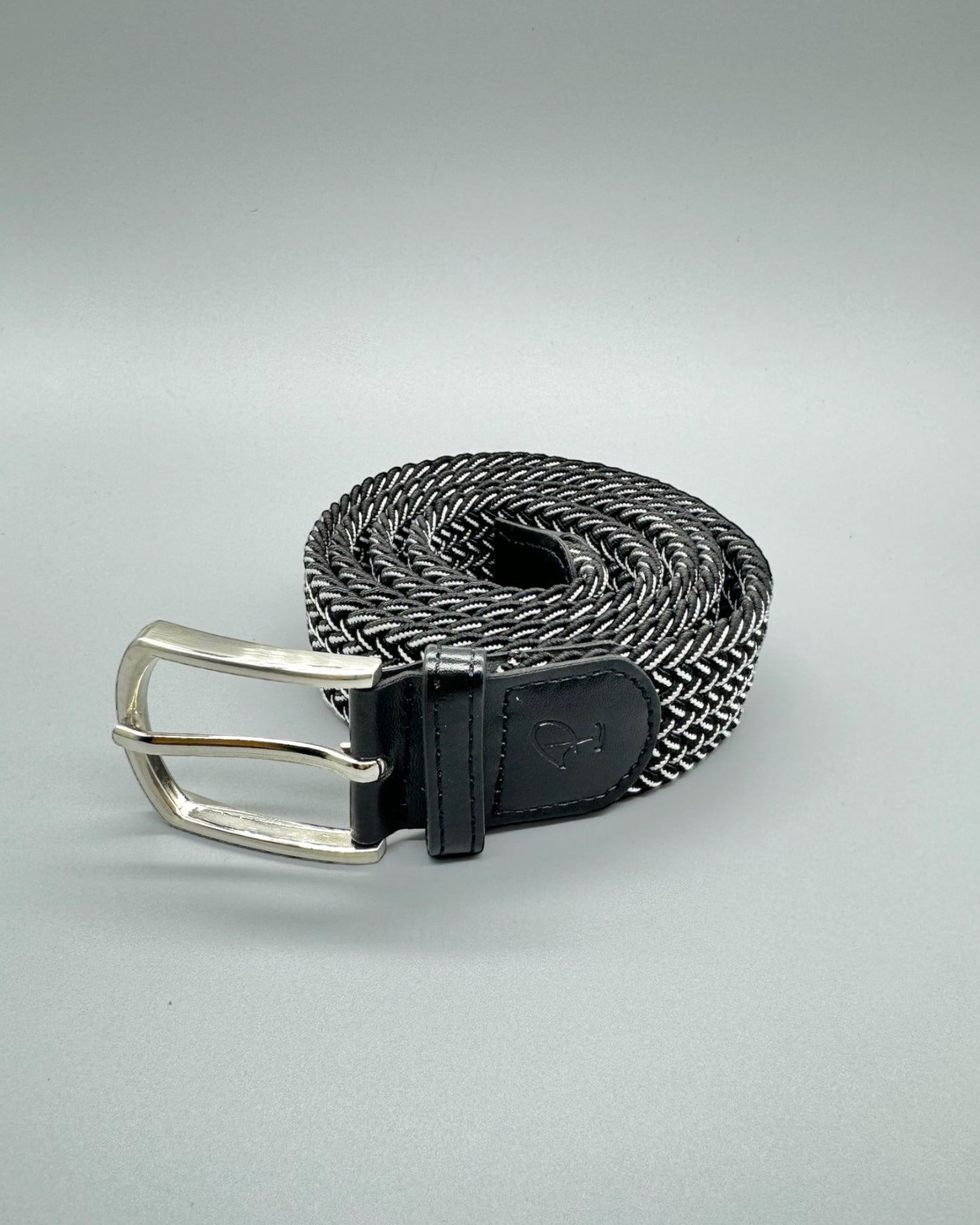 Black/White Stretch Belt