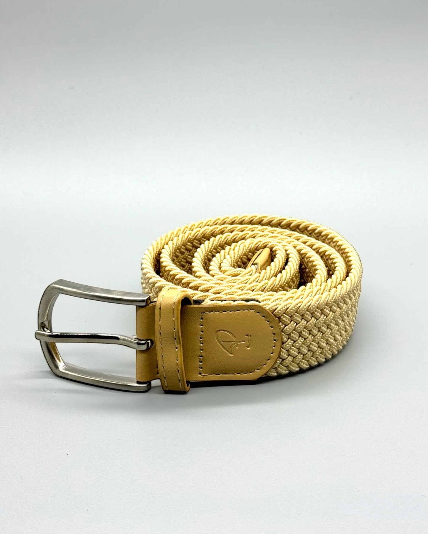 Beige Stretchy Belt