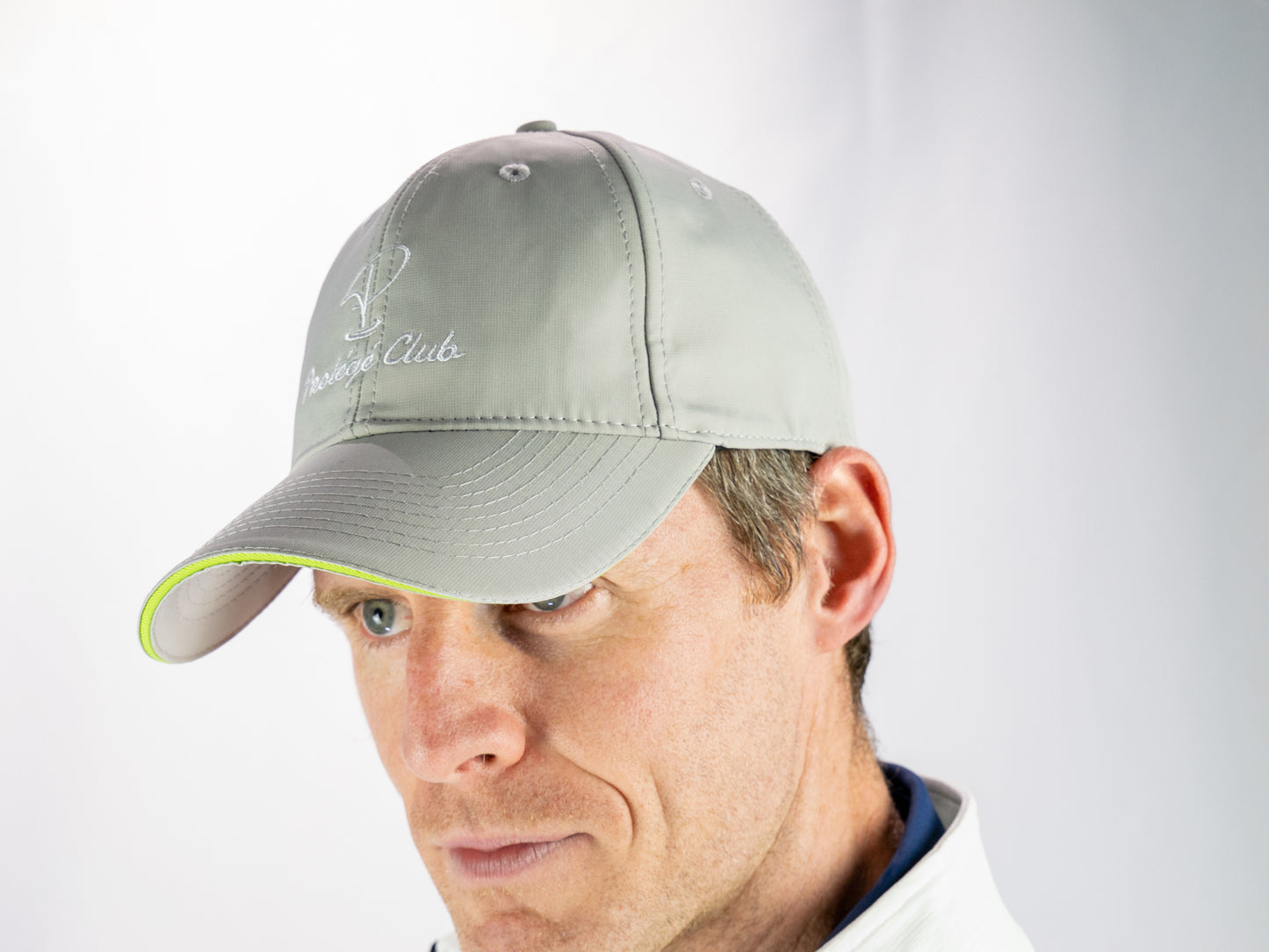 Merit Grey Hat Green Trim